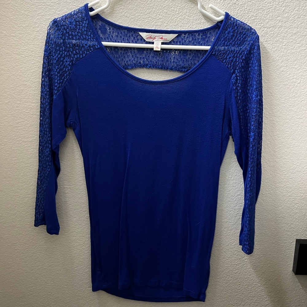 Marilyn Monroe Blue Lace Top